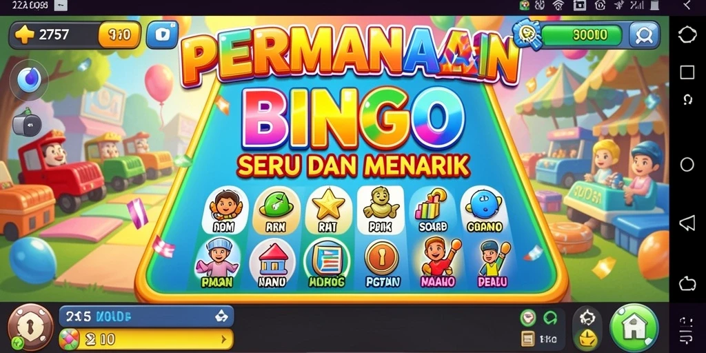 Tampilan gameplay seru dari aplikasi Bingo 2757.