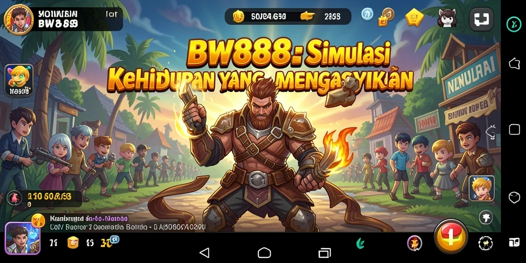 Tangkapan layar BW888 menunjukkan pengalaman simulasi yang mendalam dan menarik.