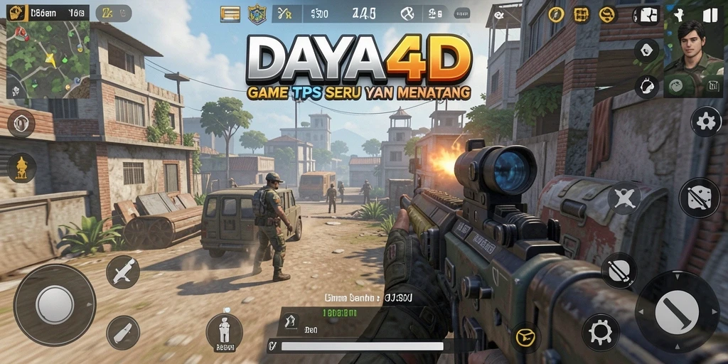 Tampilan gameplay <strong>DAYA4D</strong> yang seru dan dinamis di medan perang.