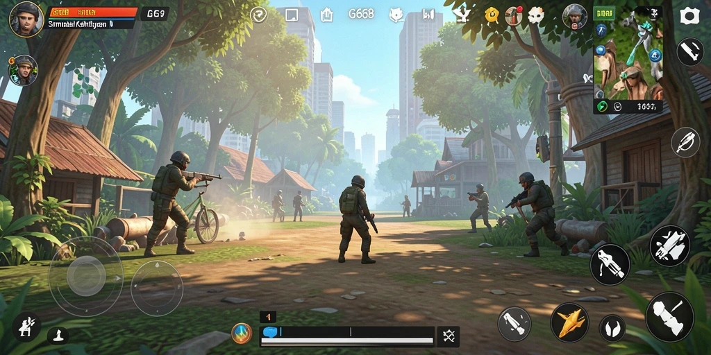 Tampilan gameplay G668 yang memikat dan menarik dalam simulasi kehidupan.