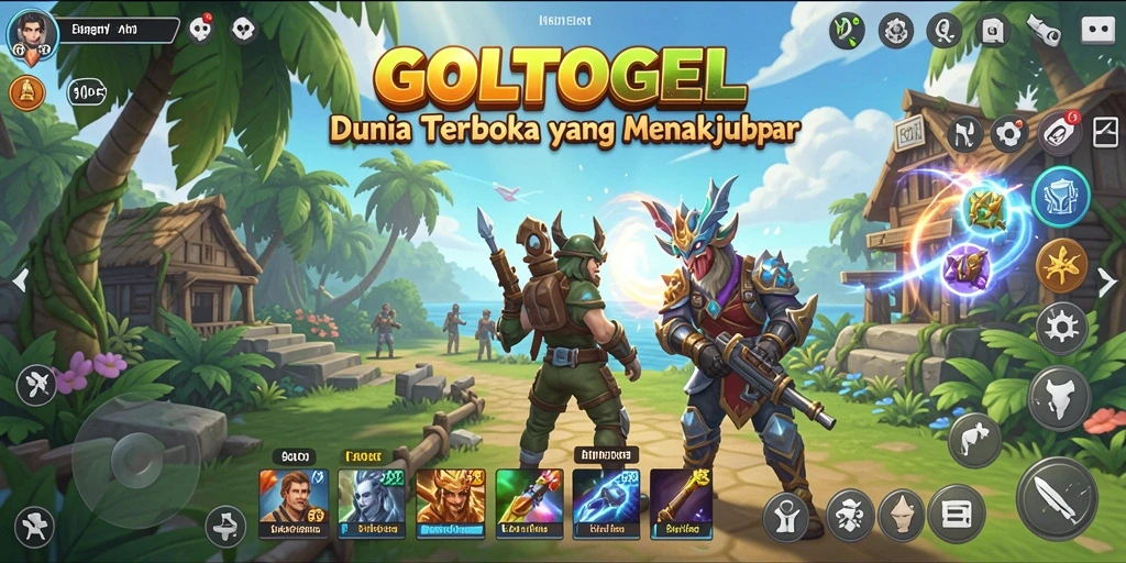 Gameplay GOLTOGEL yang menakjubkan dalam dunia terbuka.