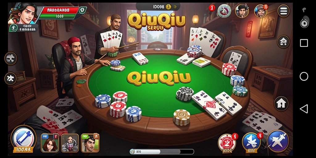 Gambaran gameplay seru dari ID098, game QiuQiu yang menantang.