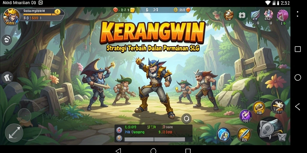 Tampilan gameplay menarik dari KERANGWIN dengan aksi SLG yang intens.