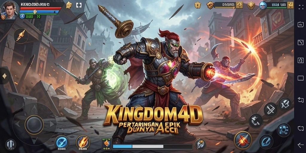 Tampilan aksi mendebarkan dalam KINGDOM4D dengan serangan yang spektakuler.