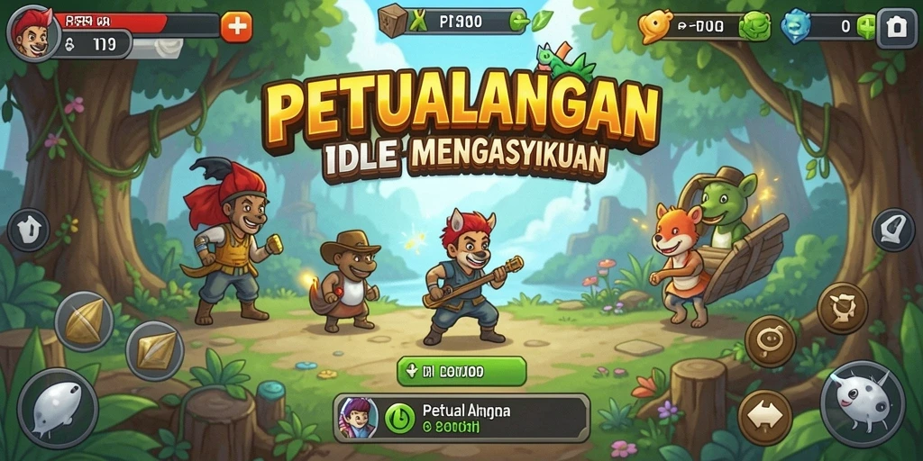 Menampilkan gameplay Idle yang menarik dan mengasyikkan.