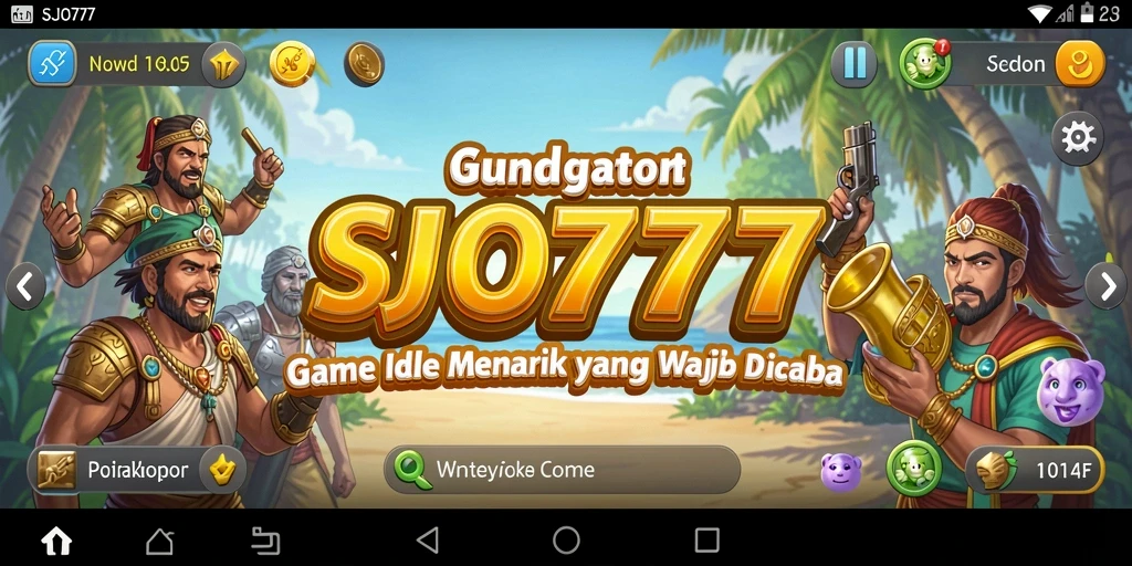 Tampilan gameplay menarik dari SJO777 yang menonjolkan elemen Idle.