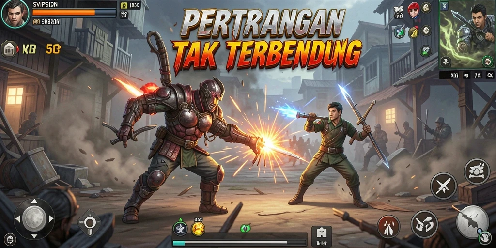 Tampilan gameplay <strong>SVIPSIDN</strong> yang penuh aksi dan karakter unik.